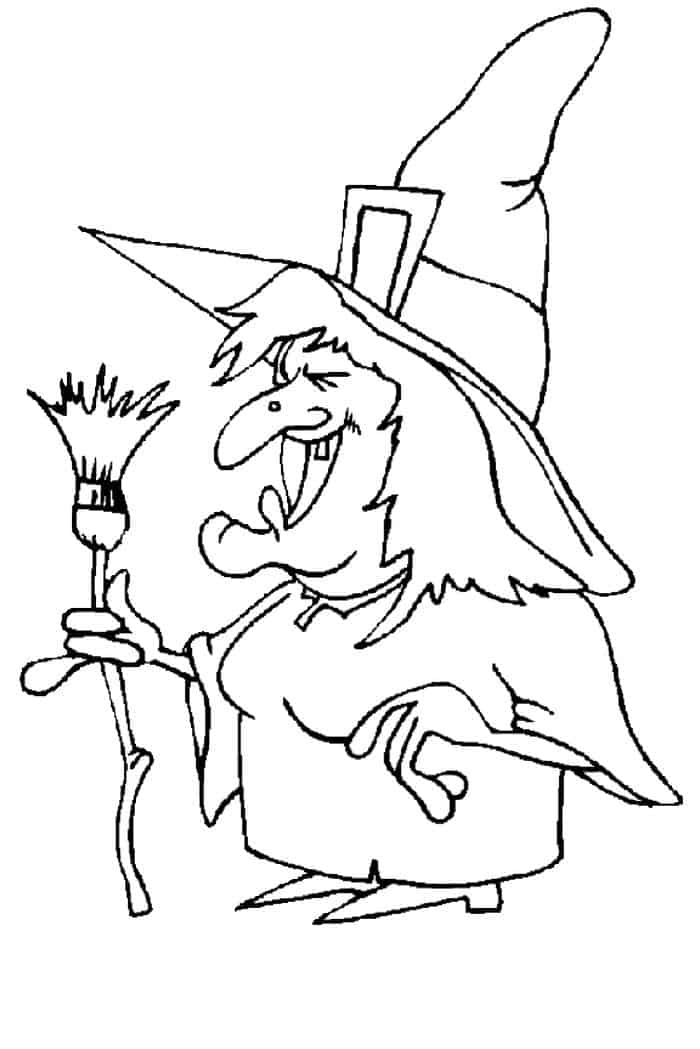 Witch Printable Coloring Pages