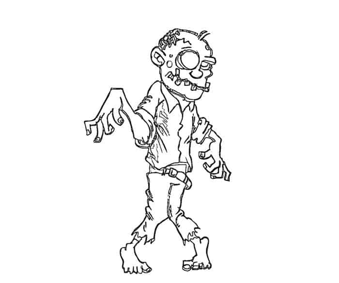 Zombie Coloring Pages For Adults