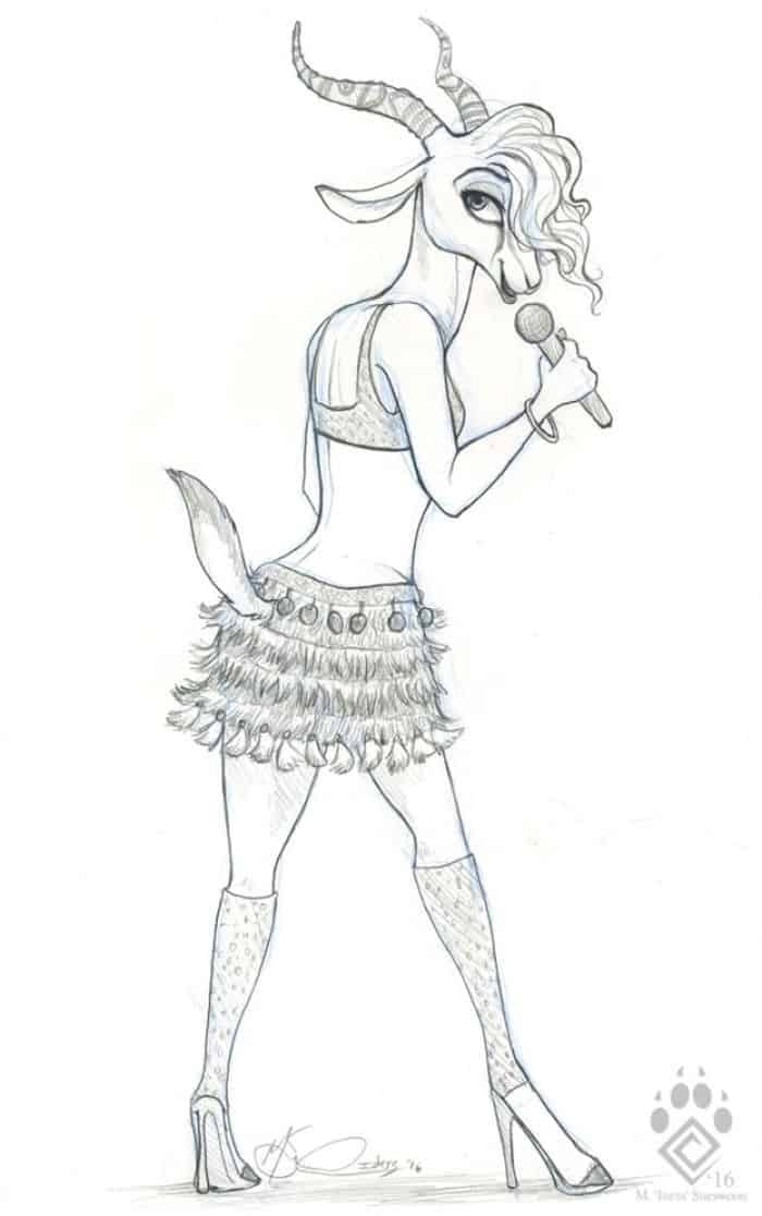 Zootopia Coloring Pages Gazzel