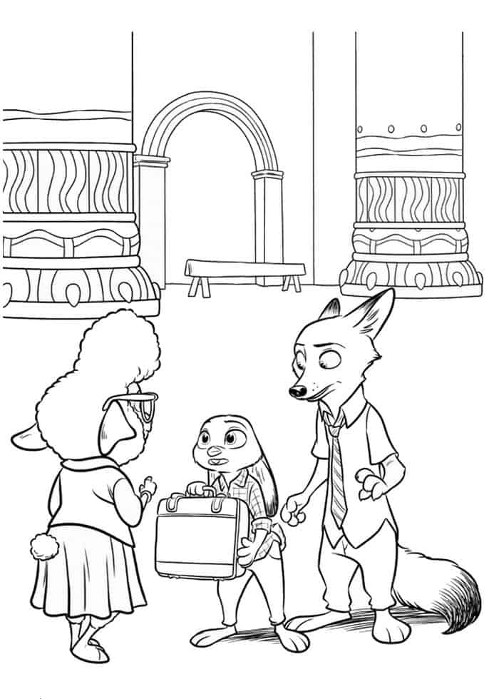 Zootopia Coloring Pages To Print