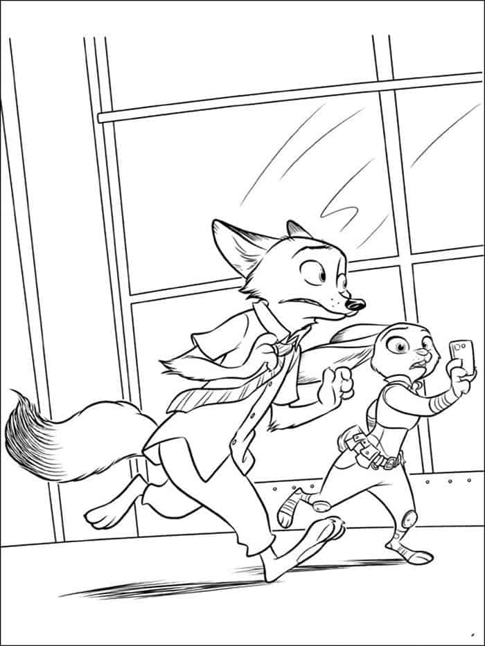 Zootopia Coloring Pages