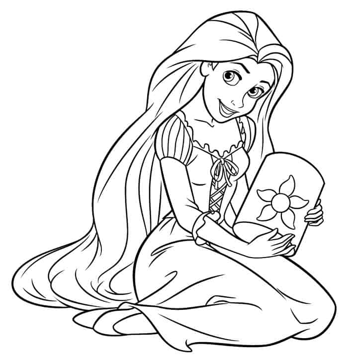 disney princess coloring pages rapunzel