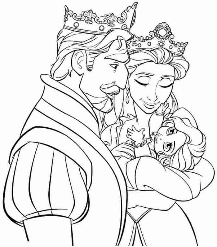princess coloring pages baby rapunzel