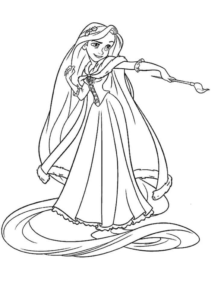 rapunzel coloring pages