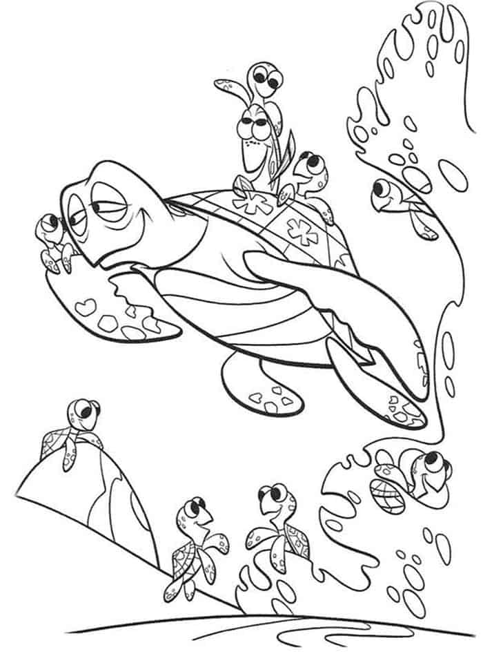 sea turtle parents coloring pages