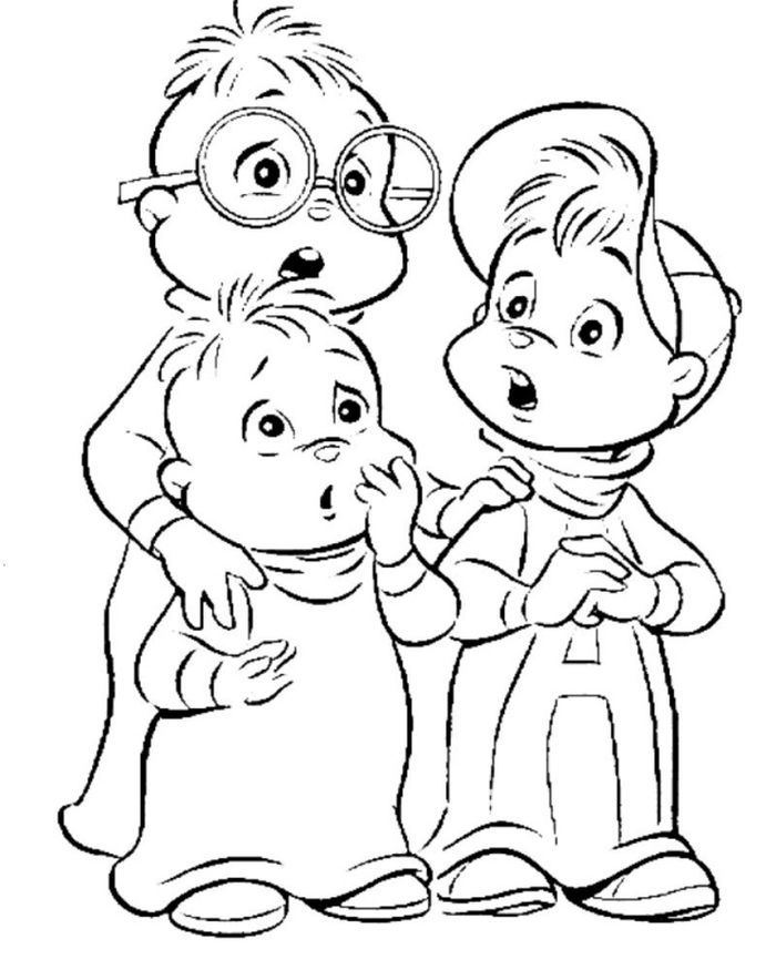Alvin Alvin And The Chipmunks Coloring Pages