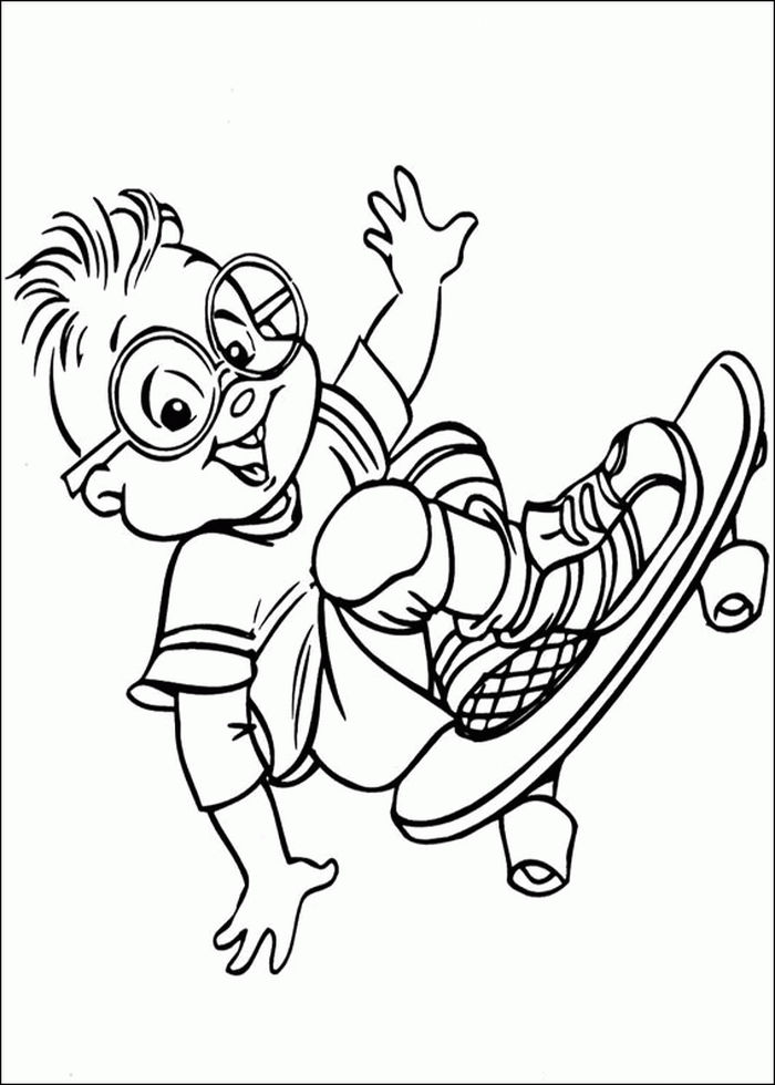 Alvin And The Chipmunks And Chipettes Coloring Pages