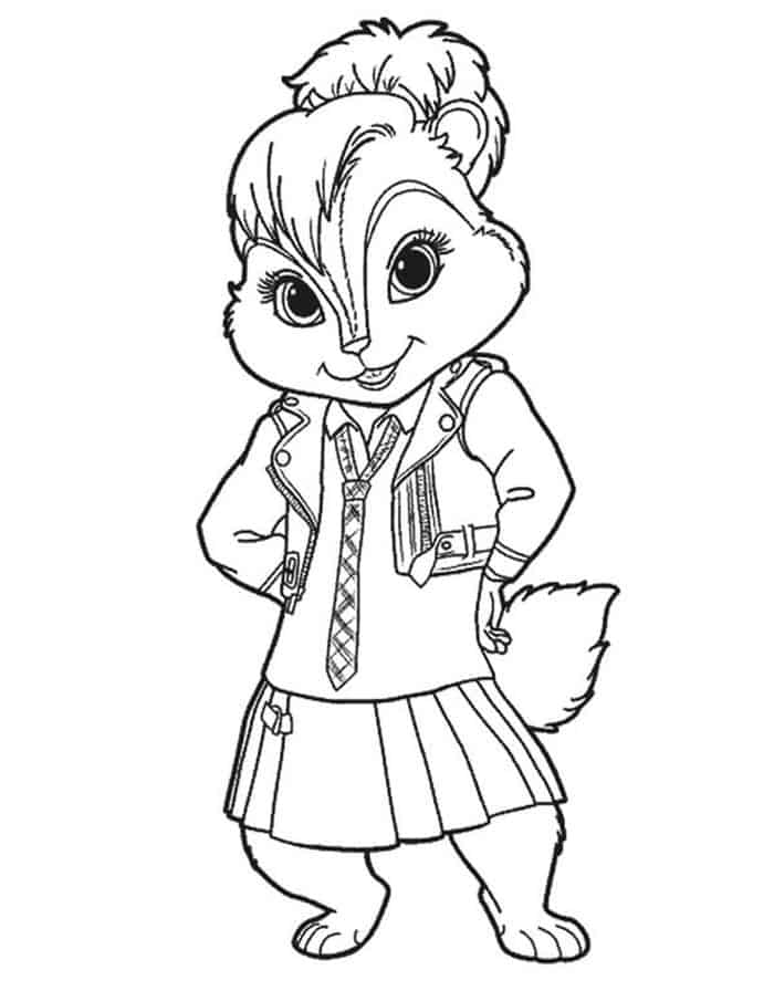 Alvin And The Chipmunks Brittany Coloring Pages
