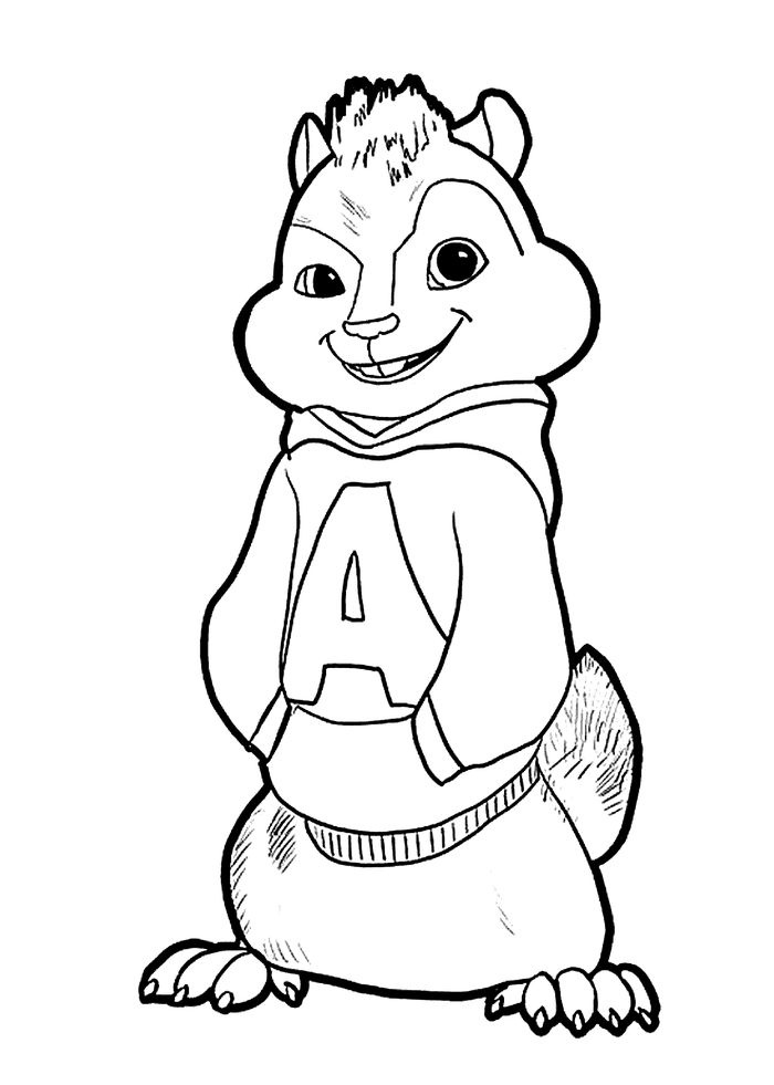 Alvin And The Chipmunks Coloring Pages Jettier