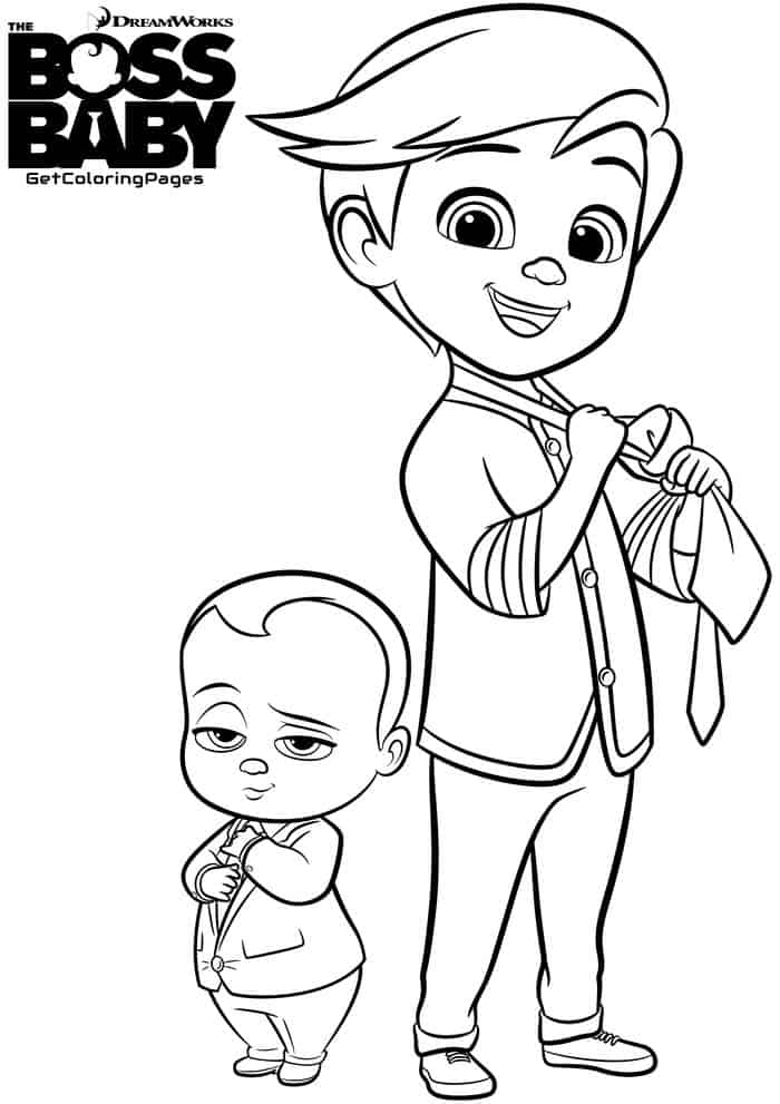 Baby Boss Coloring Pages
