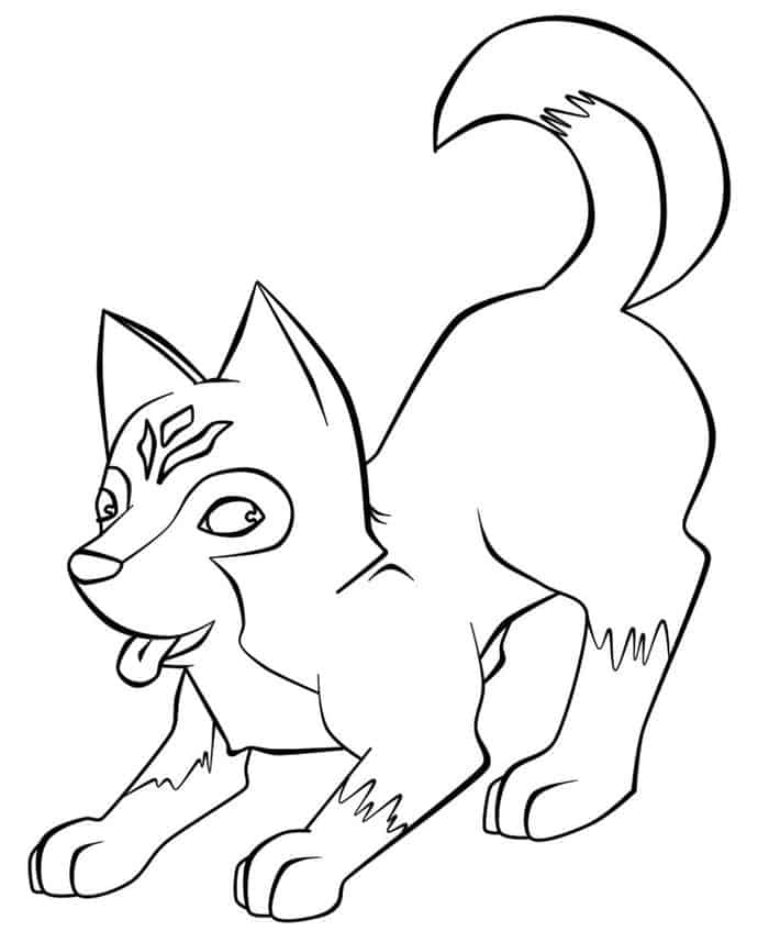 Baby Husky Coloring Pages