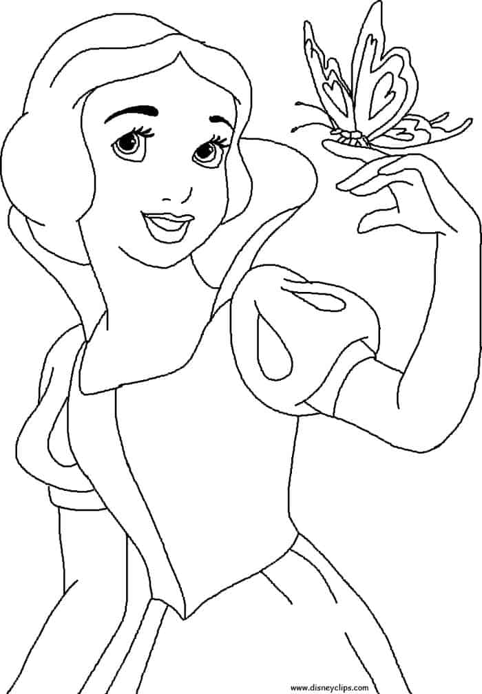 Baby Snow White Coloring Pages