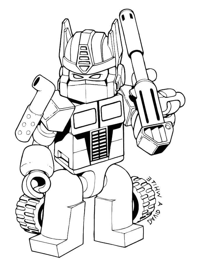Bumblebee Coloring Pages Lego Transformers