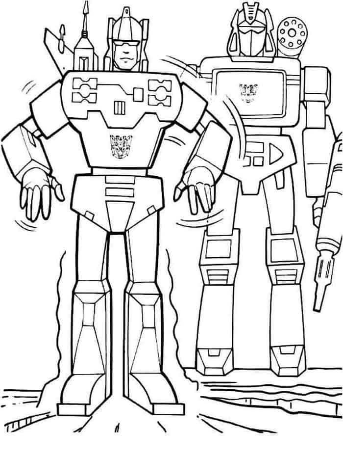 Bumblebee Robot Coloring Pages