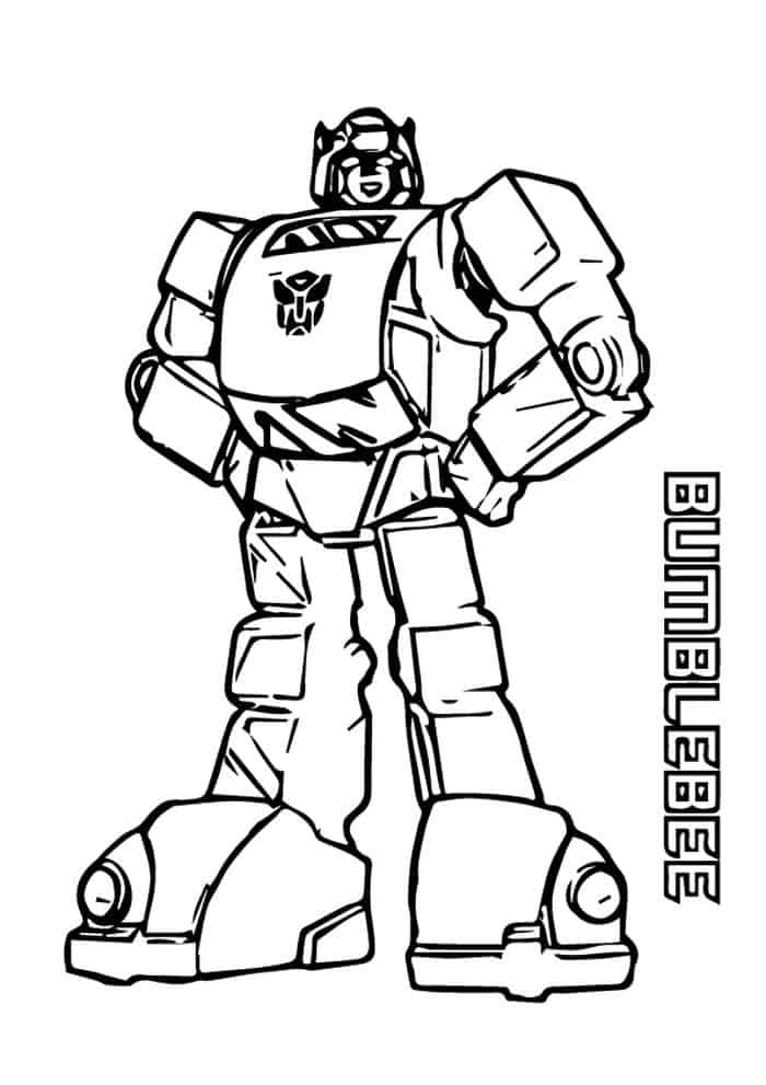 Bumblebee Transformer Coloring Pages