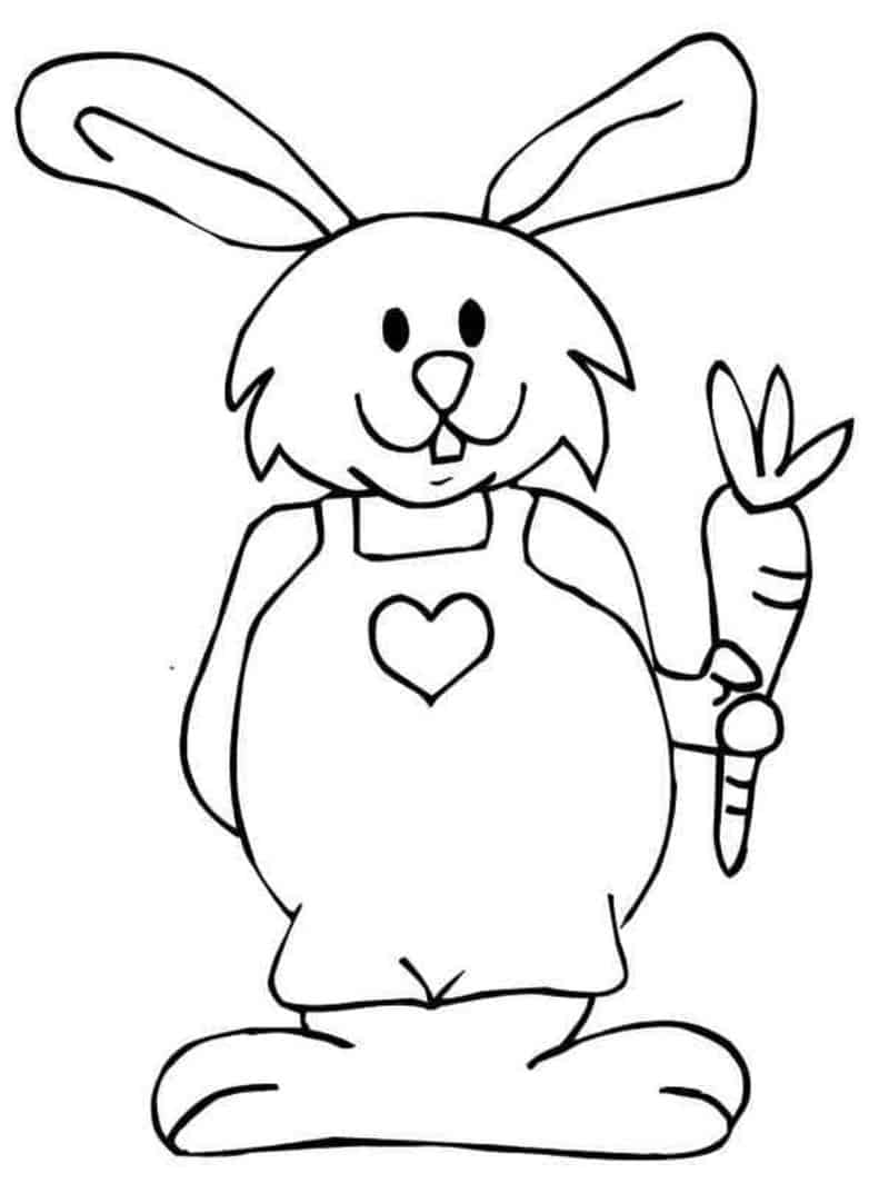 Bunny Coloring Page Printable