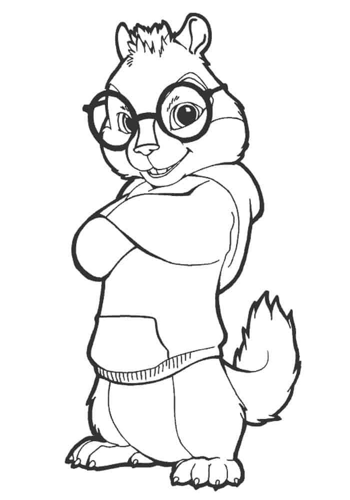 Coloring Pages Alvin And The Chipmunks Theodore