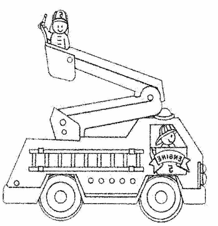 Coloring Pages Fire Truck