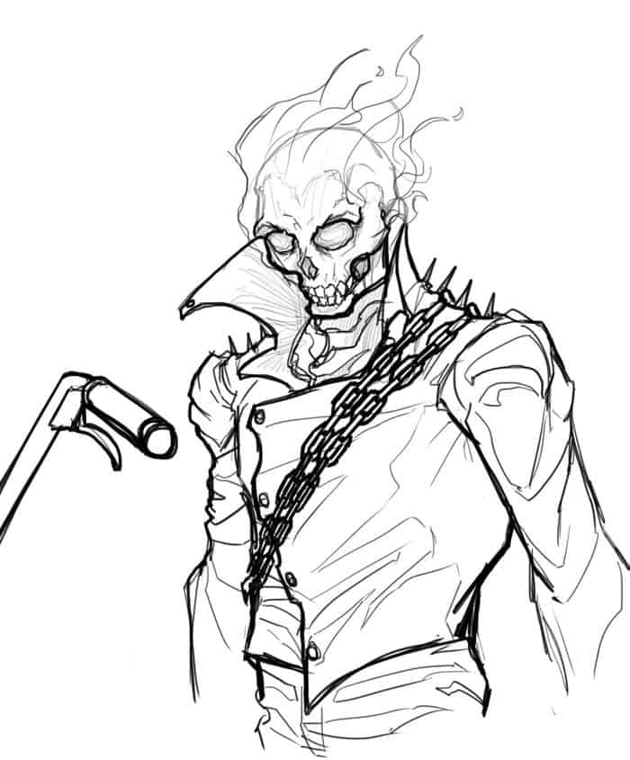Coloring Pages Ghost Rider