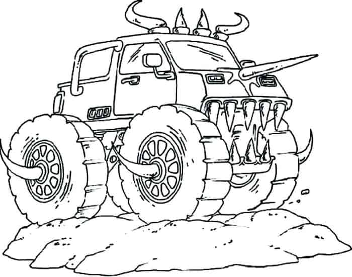 Coloring Pages Monster Truck