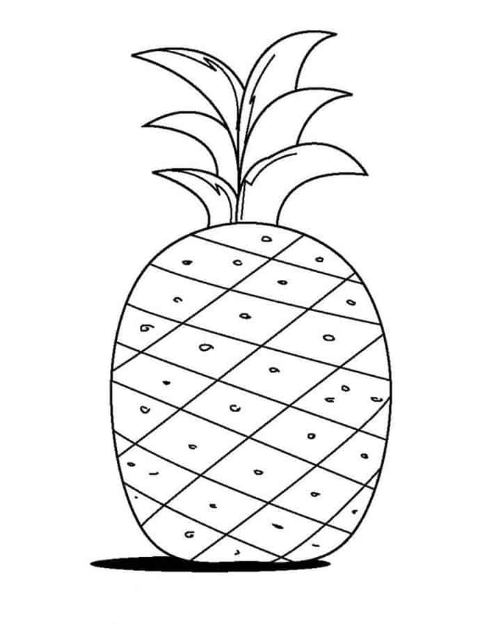 Coloring Pages Pineapple