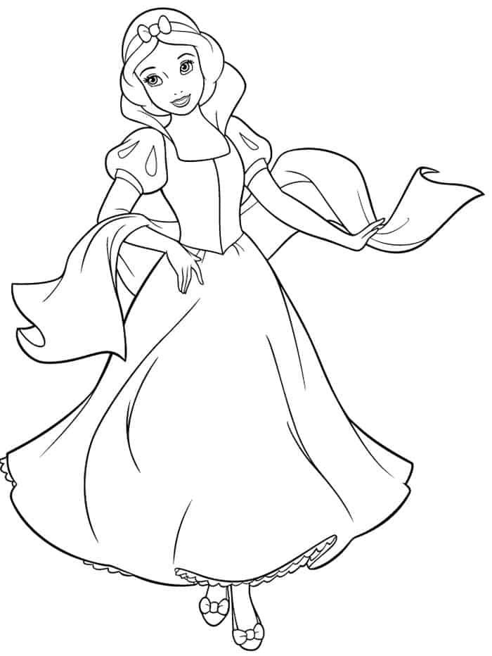 Coloring Pages Princess Snow White