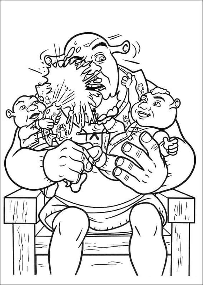 Coloring Pages Shrek 3