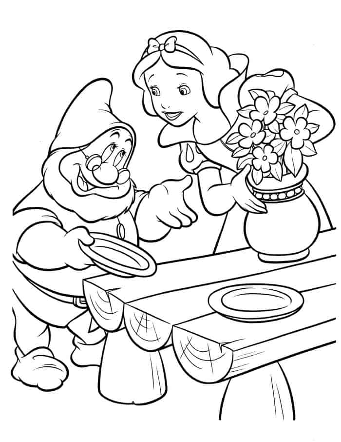 Coloring Pages Snow White And Rose Red