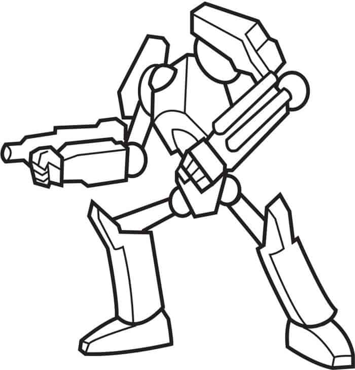 Cool Robot Coloring Pages