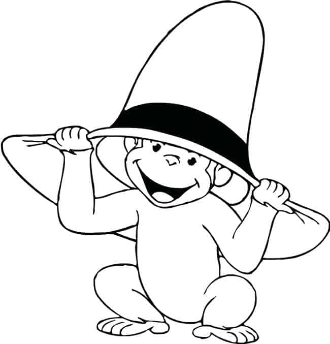 Cute Baby Monkey Coloring Pages