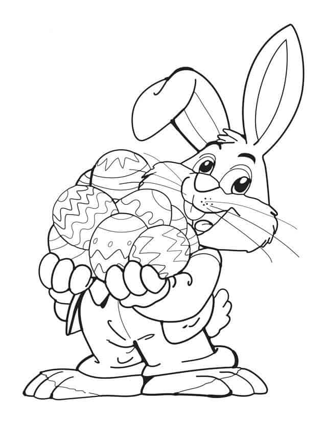 Cute Bunny Coloring Pages To Print
