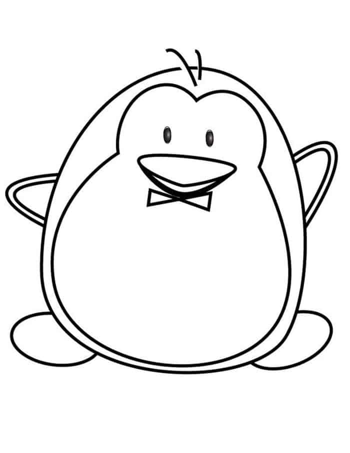 Cute Penguin Coloring Pages