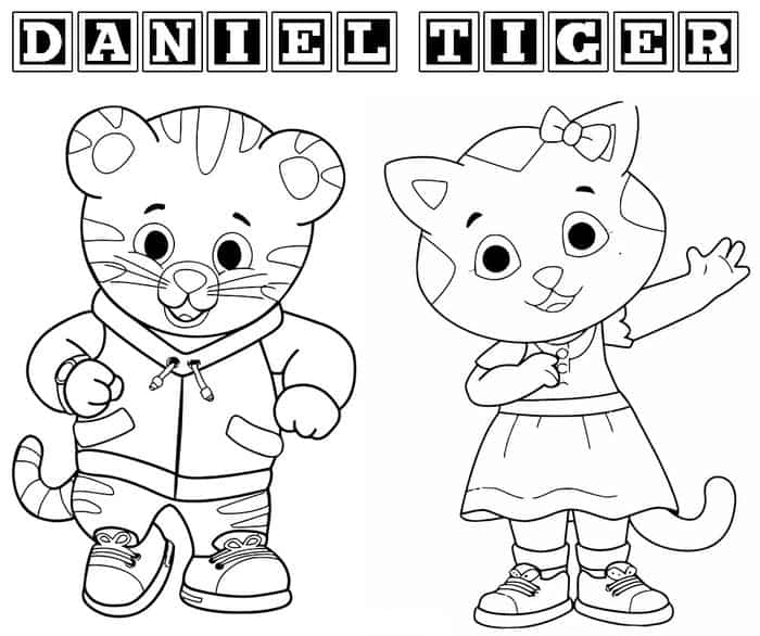 Daniel The Tiger Coloring Pages
