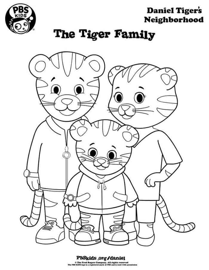 Daniel Tiger Coloring Pages With Baby Magret At The Docters