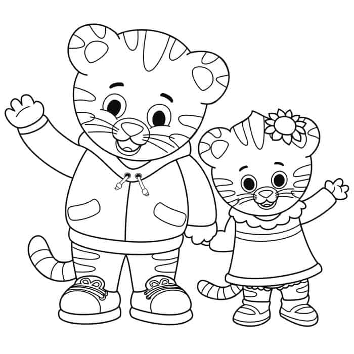 Daniel Tiger Coloring Pages