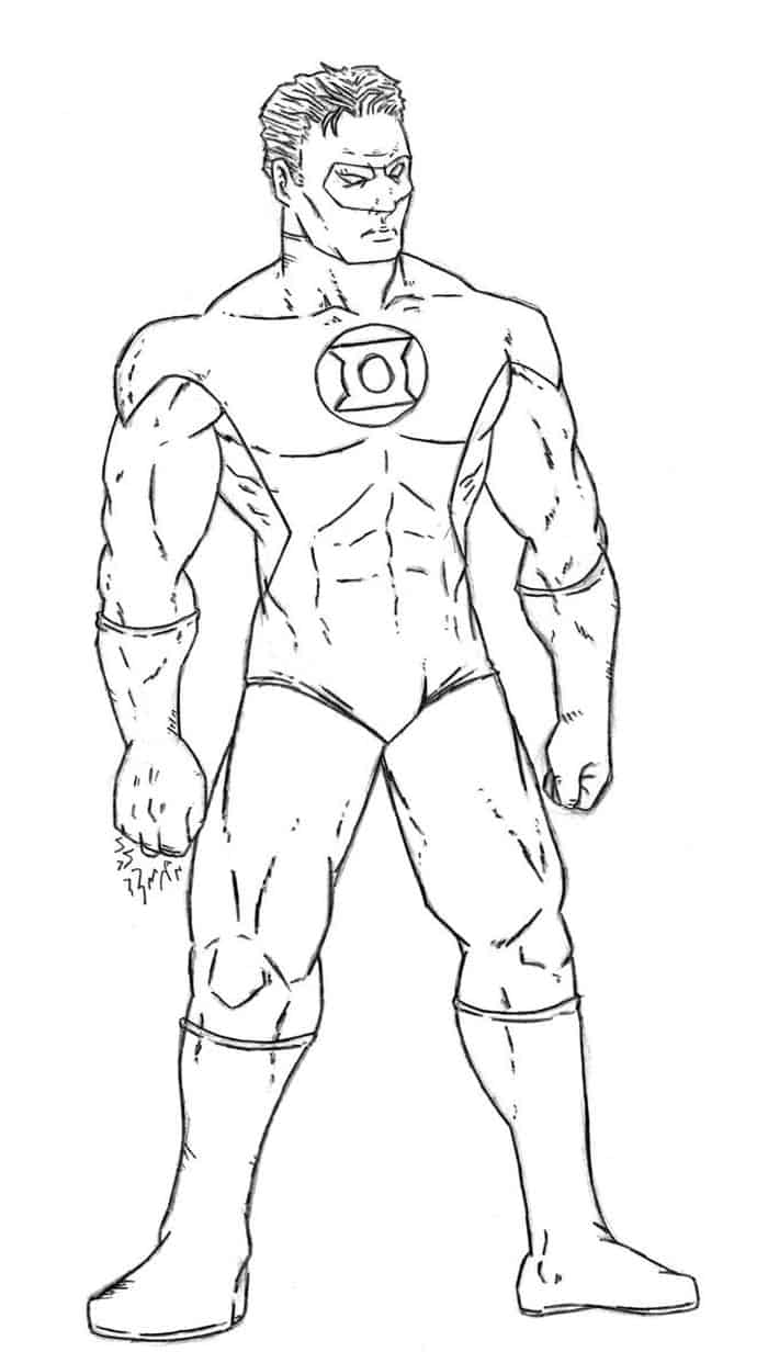 Dc Green Lantern Coloring Pages