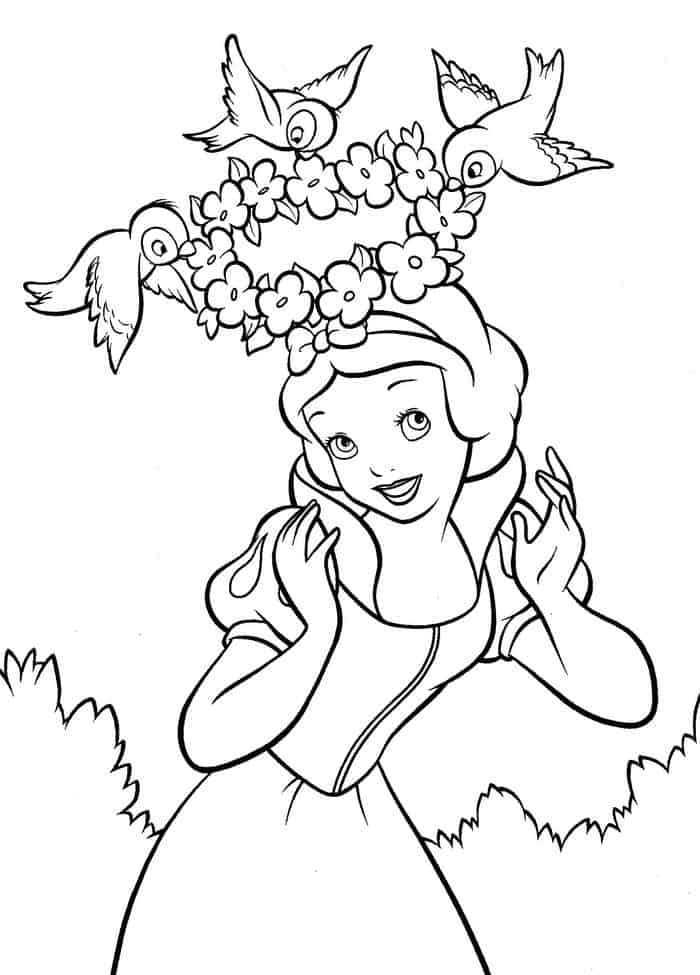 Disney Princess Coloring Pages Snow White