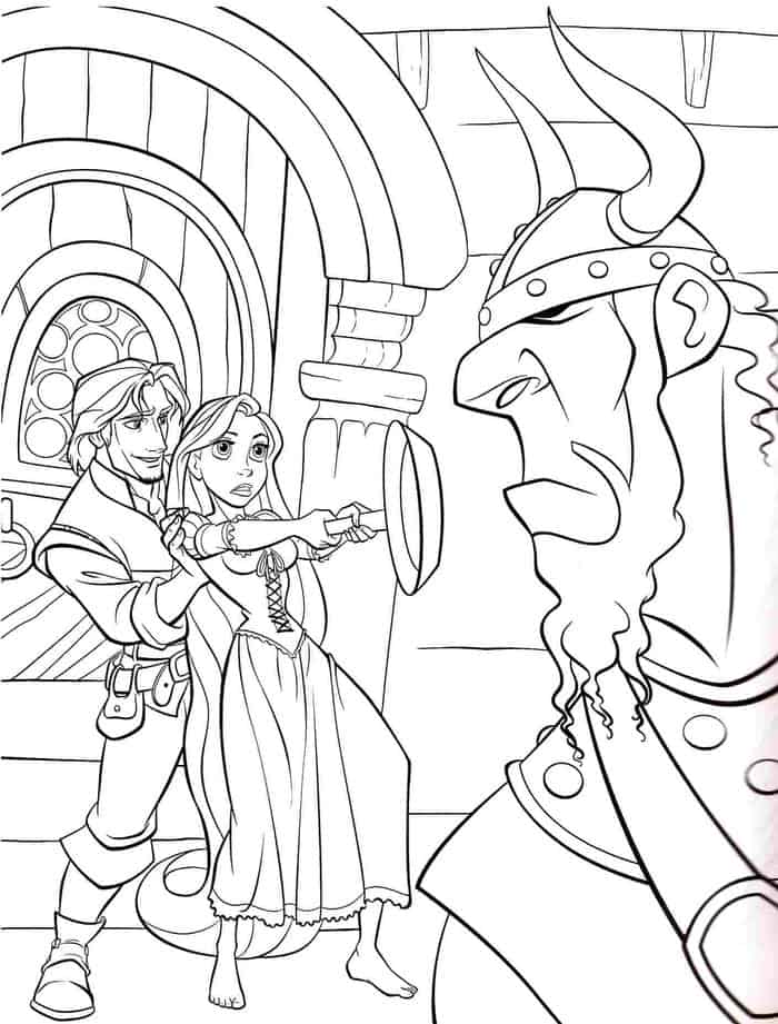 Disney Tangled Coloring Pages