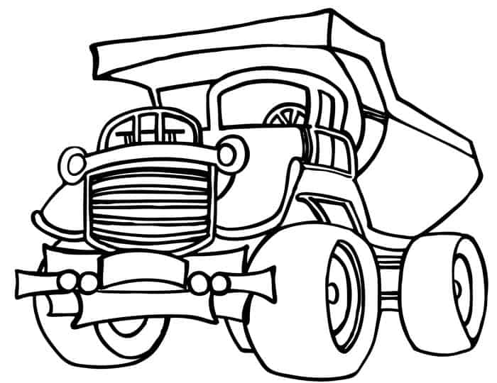 Dump Truck Coloring Pages