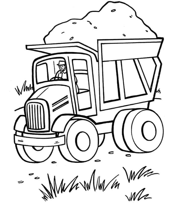 Fire Truck Printable Coloring Pages