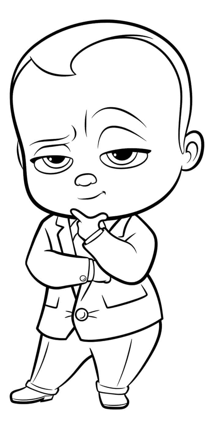 Free Boss Baby Coloring Pages