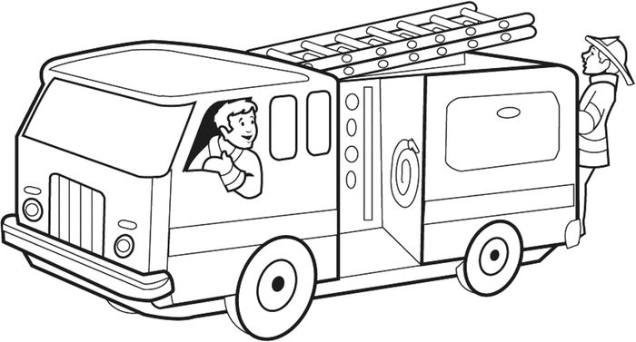 Free Fire Truck Coloring Pages Printable