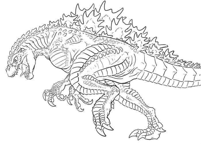 Free Godzilla Coloring Pages