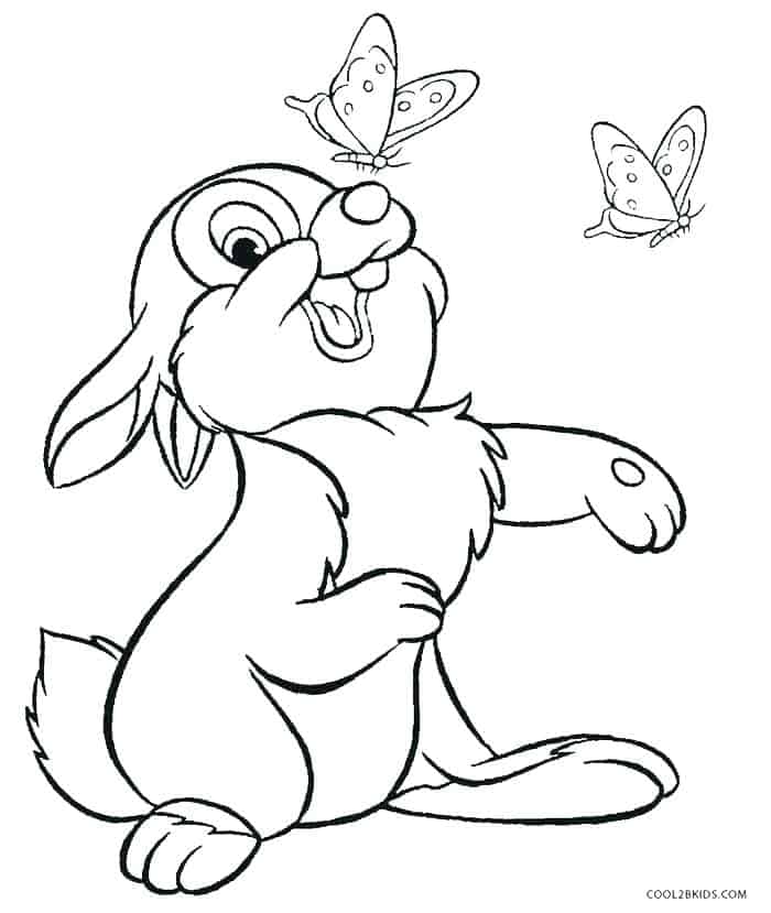 Free Printable Easter Bunny Coloring Pages