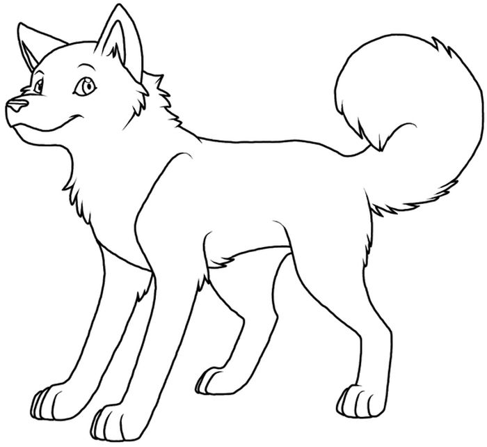 Free Printable Husky Coloring Pages