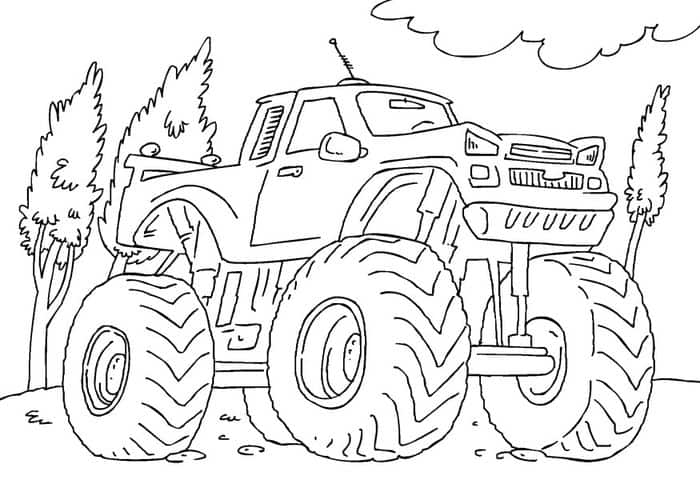 Free Printable Monster Truck Coloring Pages