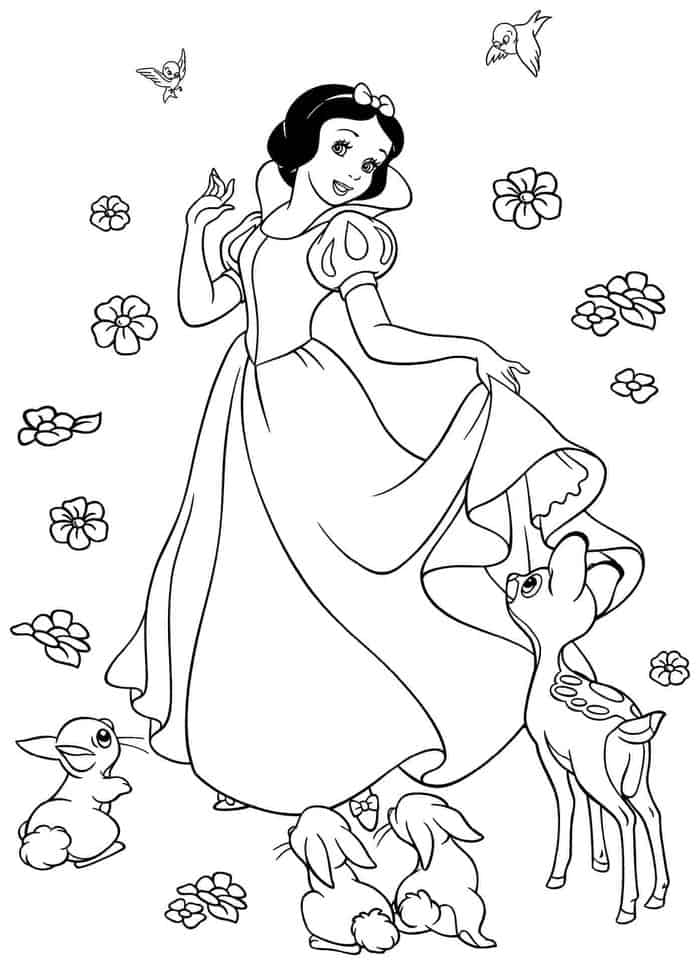 Free Snow White Coloring Pages