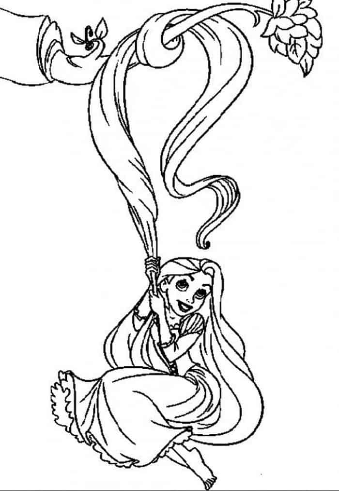 Free Tangled Coloring Pages