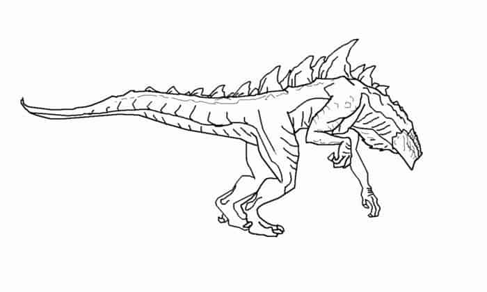 Godzilla 2000 Coloring Pages