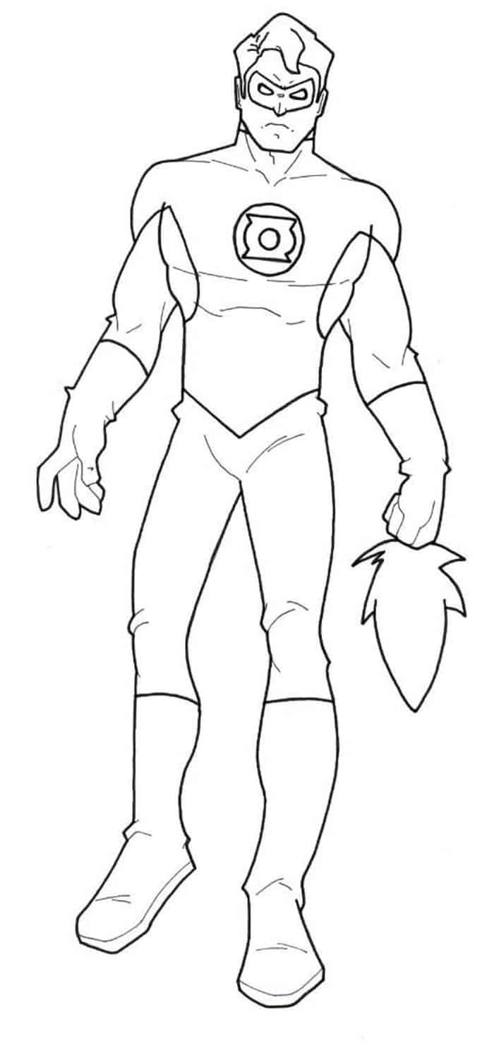 Green Lantern Coloring Pages To Print